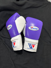 Custom Winning Purple & White Boxing Gloves – Premium Sparring Edition